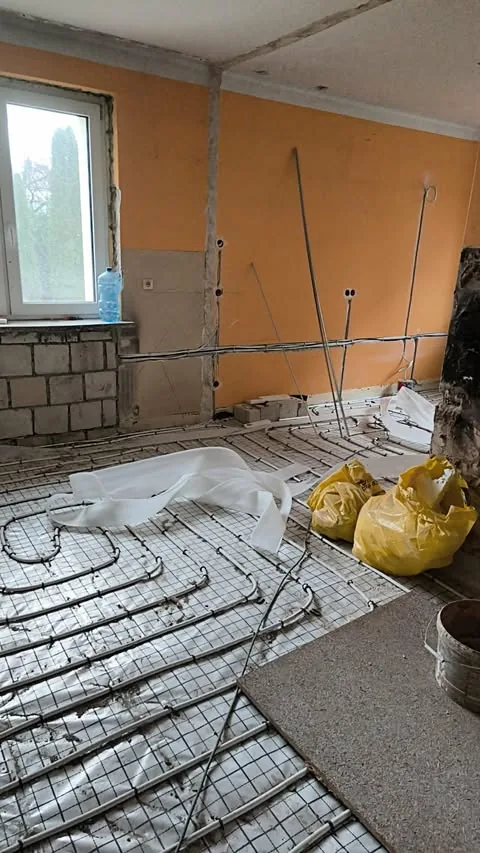 Ogrzewanie podłogowe w trakcie remontu